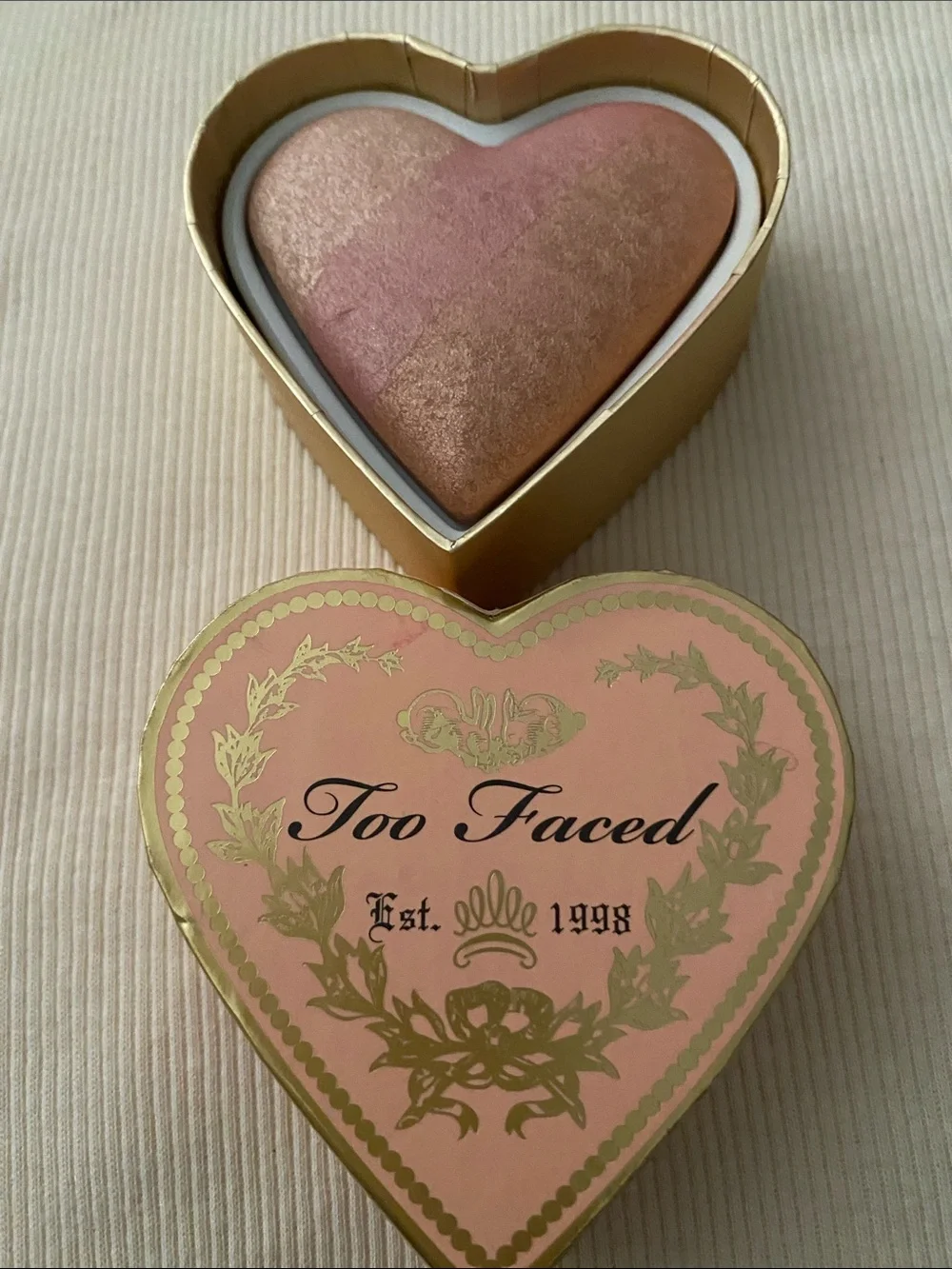 Too Faced Sweethearts Perfect Flush Blush in the shade “Peach Beach “